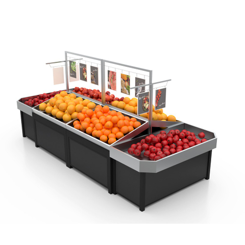Soporte de exhibición de frutas de acero inoxidable