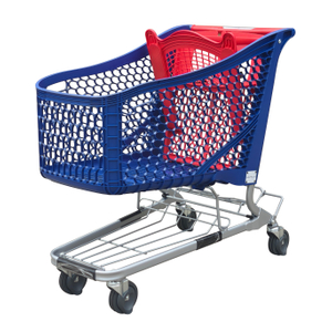 Septiembre de 2018 NUEVO carrito de compras de plástico 180L