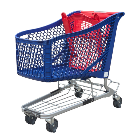 Septiembre de 2018 NUEVO carrito de compras de plástico 180L