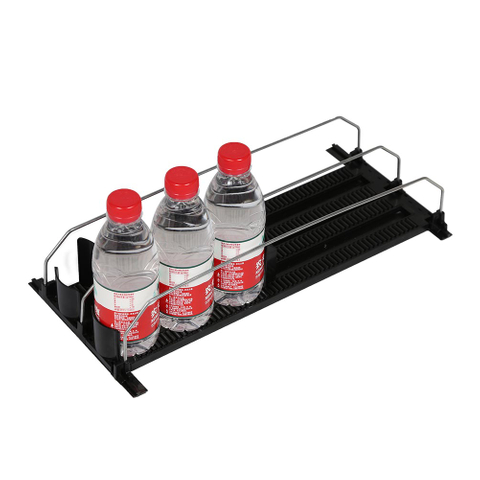 Bandejas modulares de alimentación frontal Soluciones para estantes Empujador divisor de alambre de cámara lenta para frascos de vidrio Botellas Latas Superficies no planas