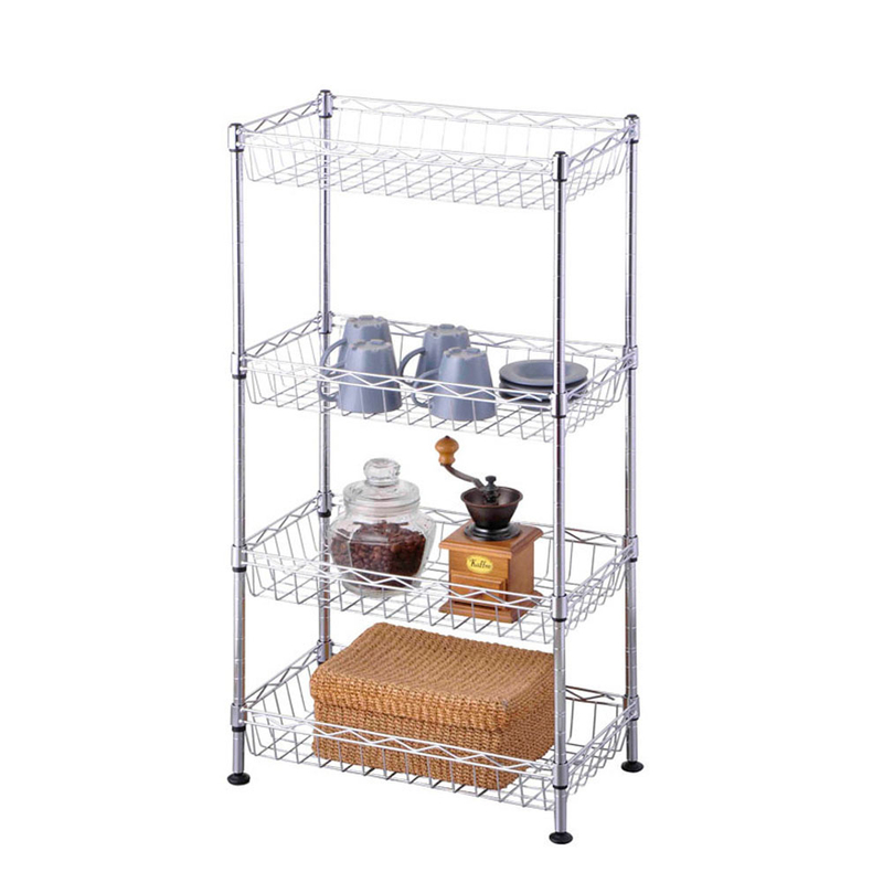 Estante de almacenamiento de cesta de alambre de cocina
