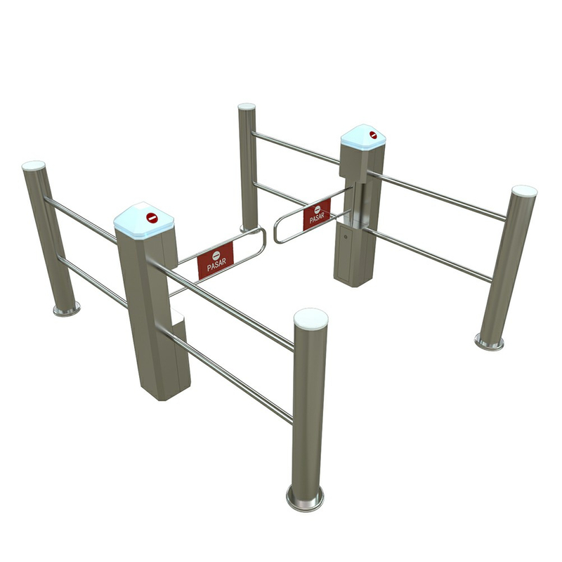  Puerta de acceso peatonal abatible automática para supermercado