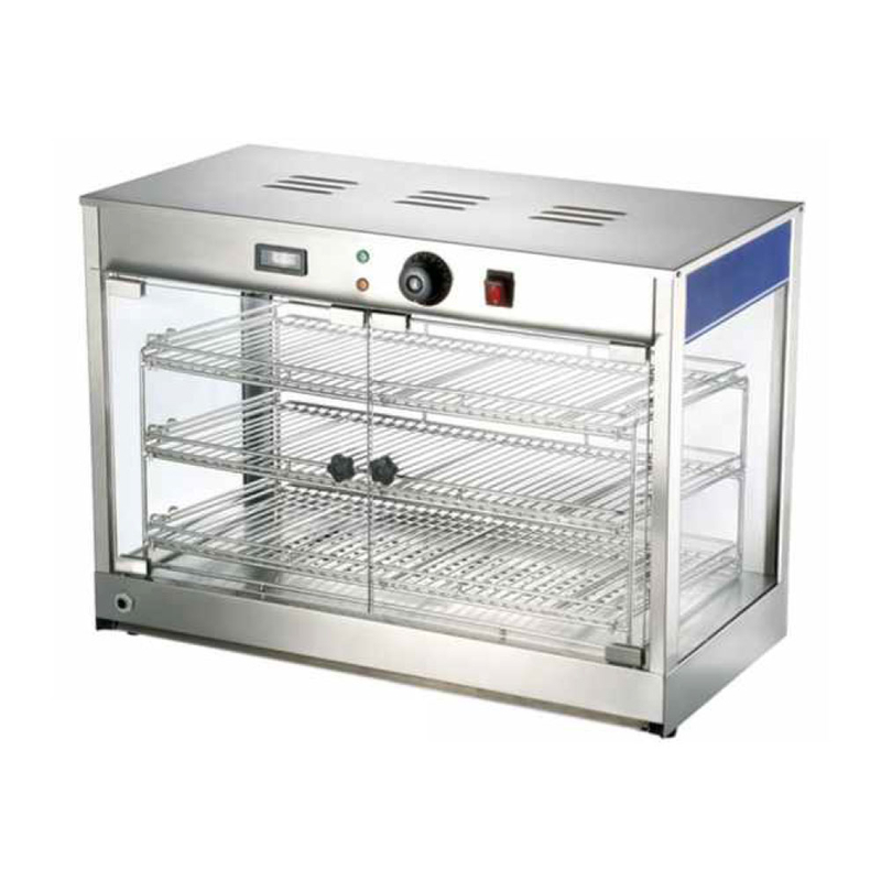 Escaparate comercial de calentamiento de alimentos SS