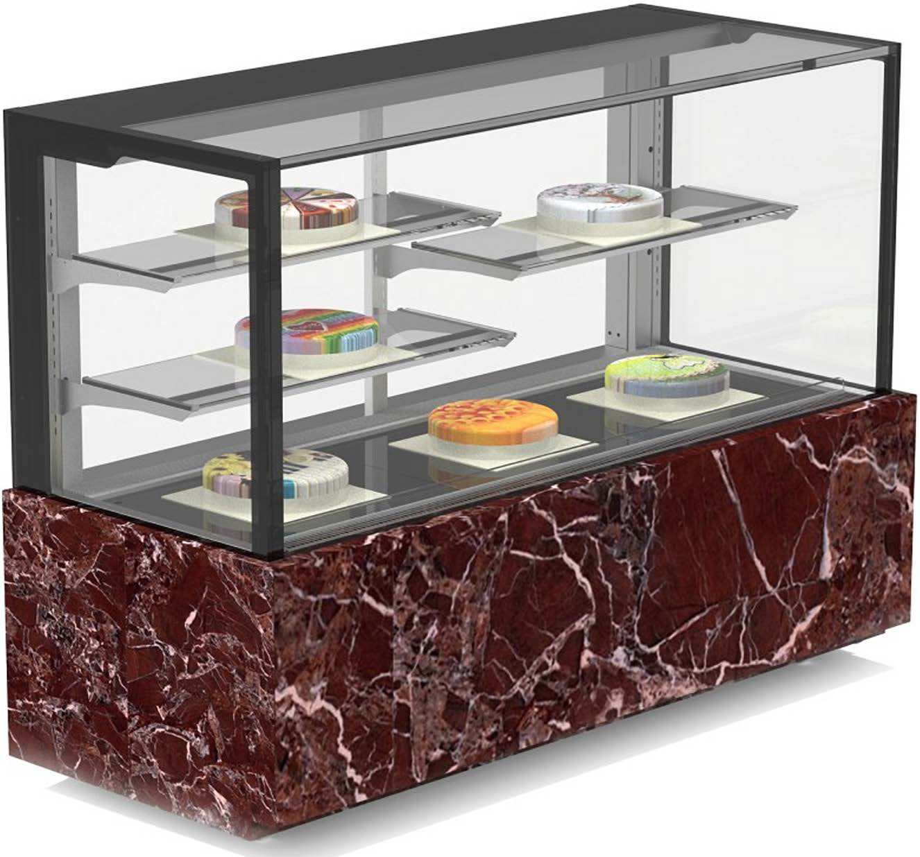 Refrigerador de exhibición personalizado para gabinete de pasteles de 2 ~ 8 ℃
