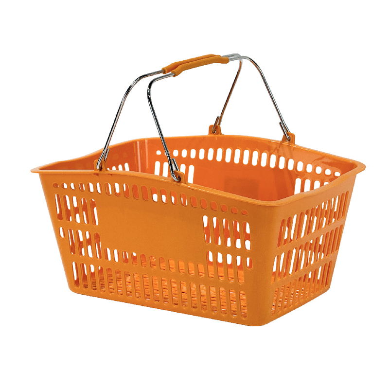 Cesta de compras de plástico de 14 litros para comestibles