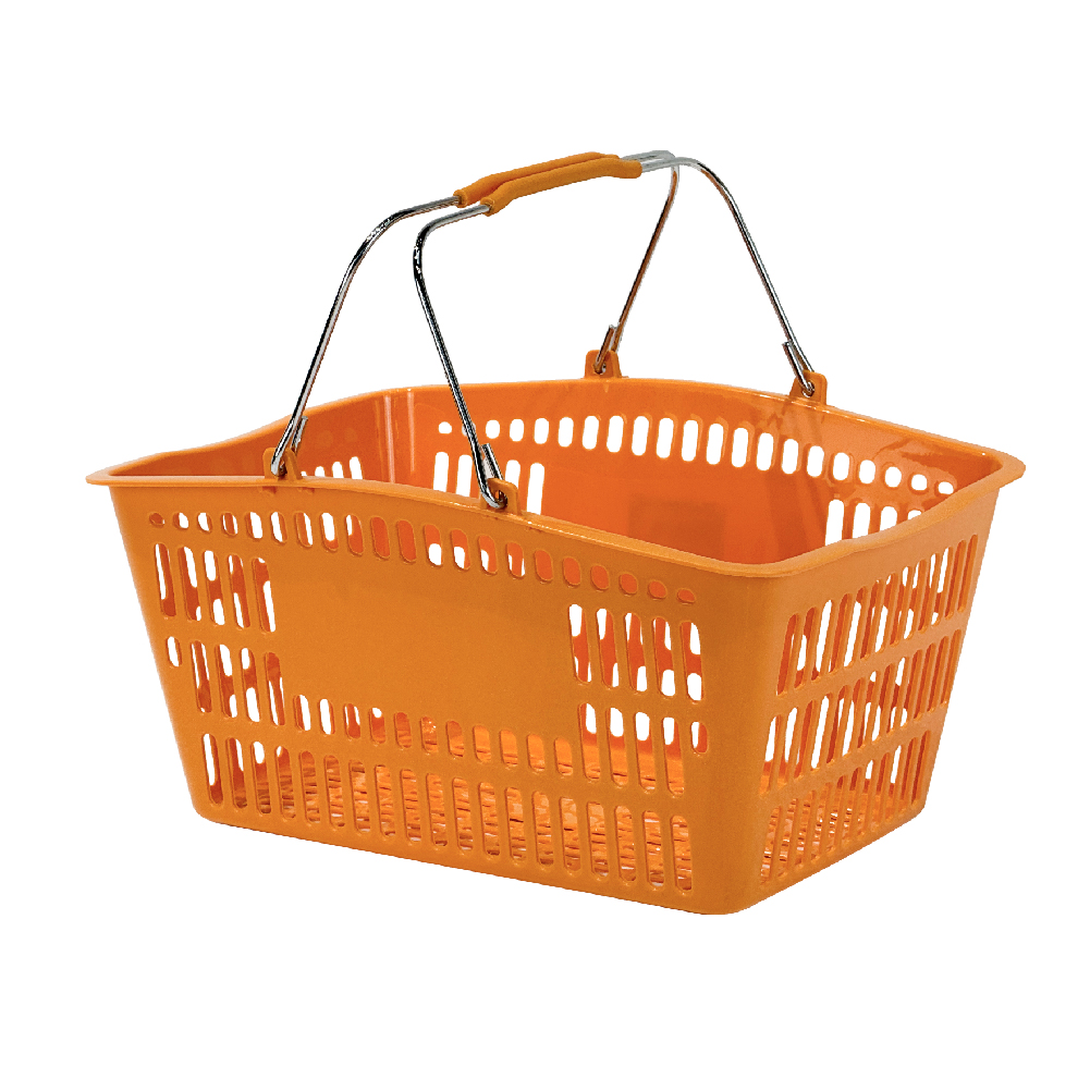 Cesta de compras de plástico de 14 litros para comestibles