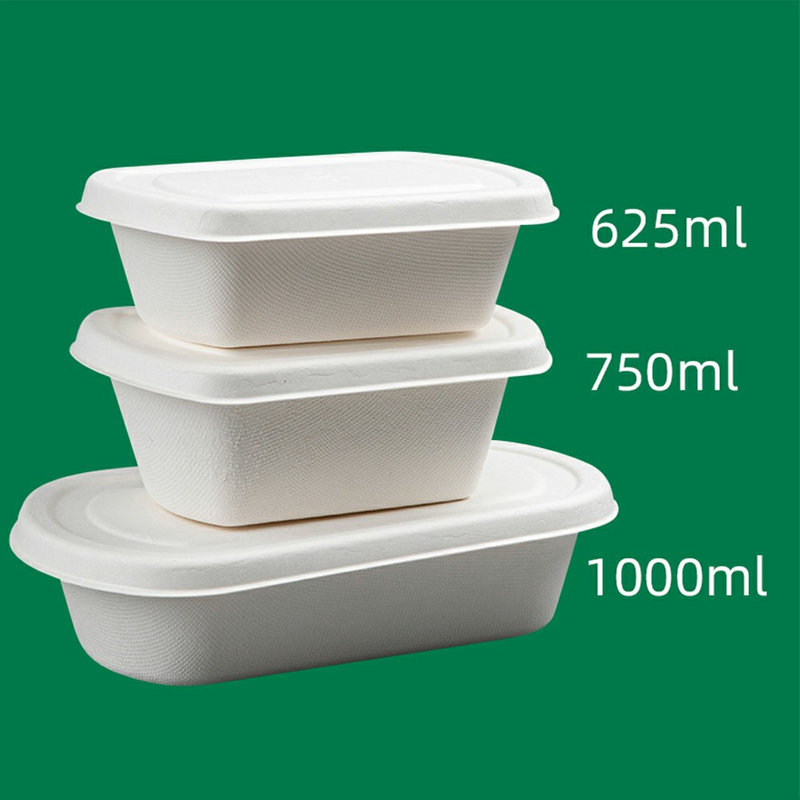 Caja de comida ecológica degradable