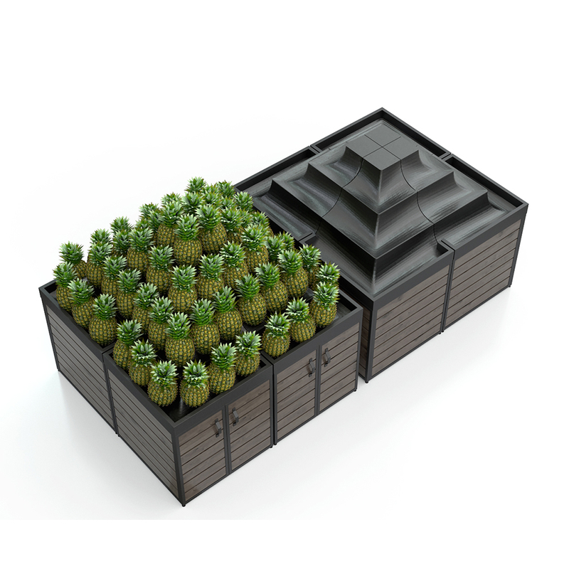 Contenedor de huerto de vegetales de múltiples capas