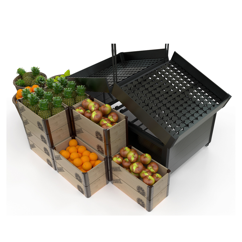 Caja plegable con estampado de madera