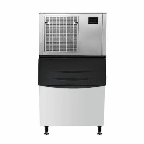 Máquina para hacer hielo comercial refrigerada por aire, tipo Modular, en escamas, 1000-1500 KG/24H, con depósito de almacenamiento