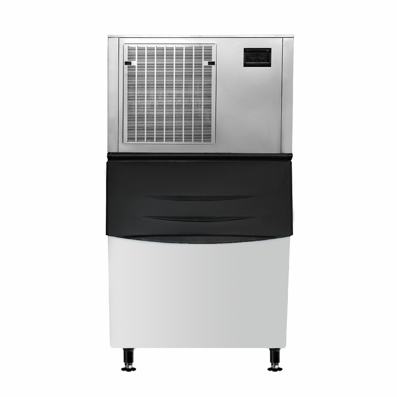 Máquina para hacer hielo comercial refrigerada por aire, tipo Modular, en escamas, 1000-1500 KG/24H, con depósito de almacenamiento