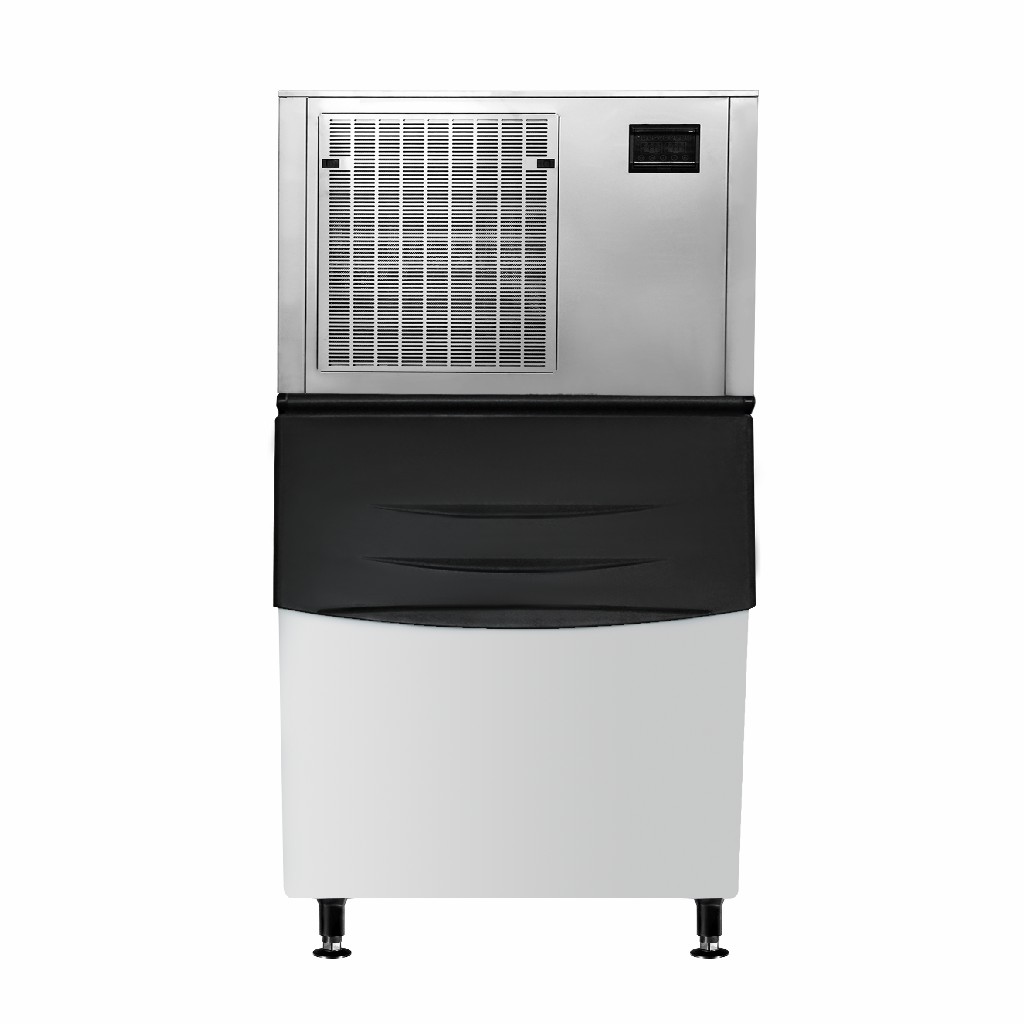 Máquina para hacer hielo comercial refrigerada por aire, tipo Modular, en escamas, 1000-1500 KG/24H, con depósito de almacenamiento