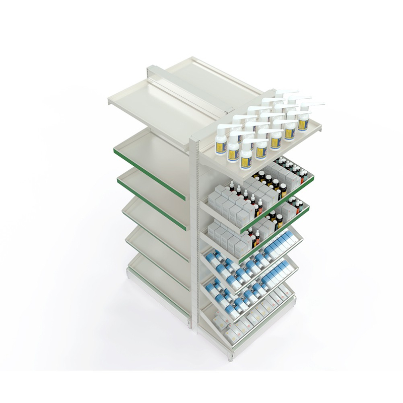 Estante de medicamentos de farmacia para farmacias
