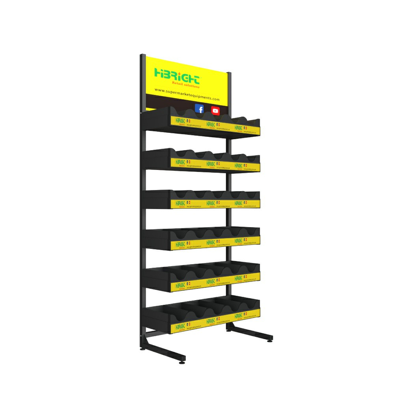 Estante de exhibición comercial para herramientas