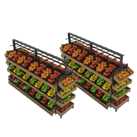 Soporte de exhibición de frutas y verduras