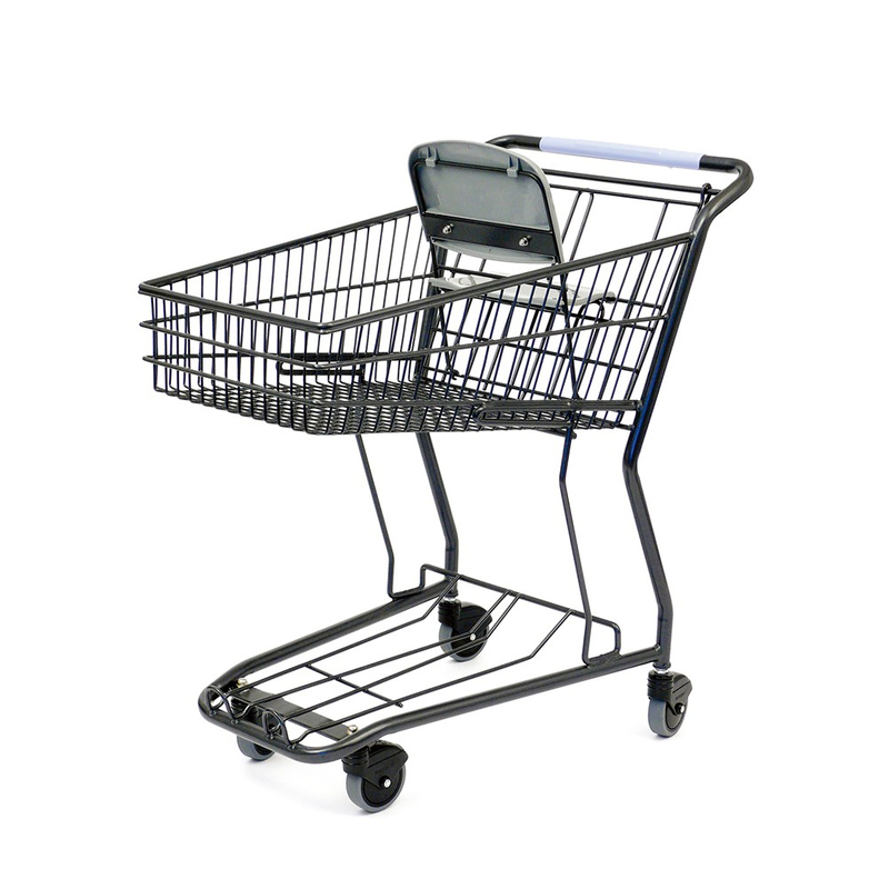 Carro de compras con cesta para tienda de conveniencia