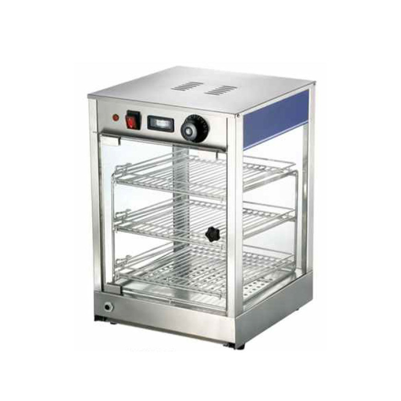Escaparate comercial de calentamiento de alimentos SS