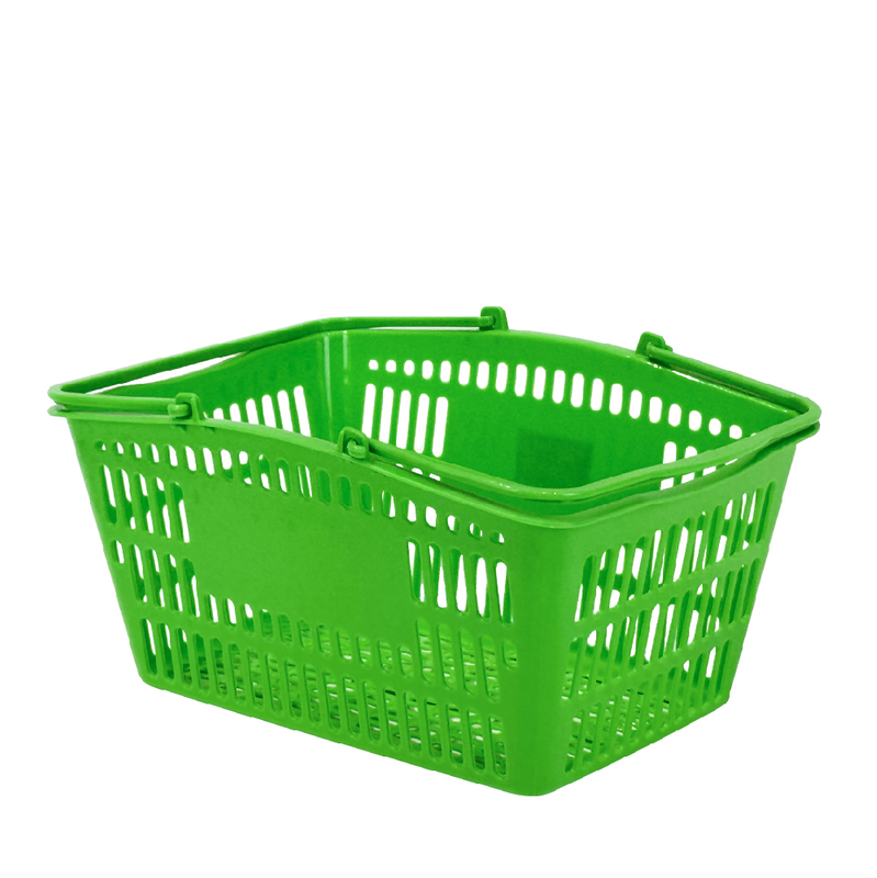 Cesta de compras de plástico de 14 litros para comestibles