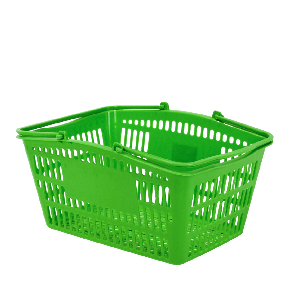 Cesta de compras de plástico de 14 litros para comestibles