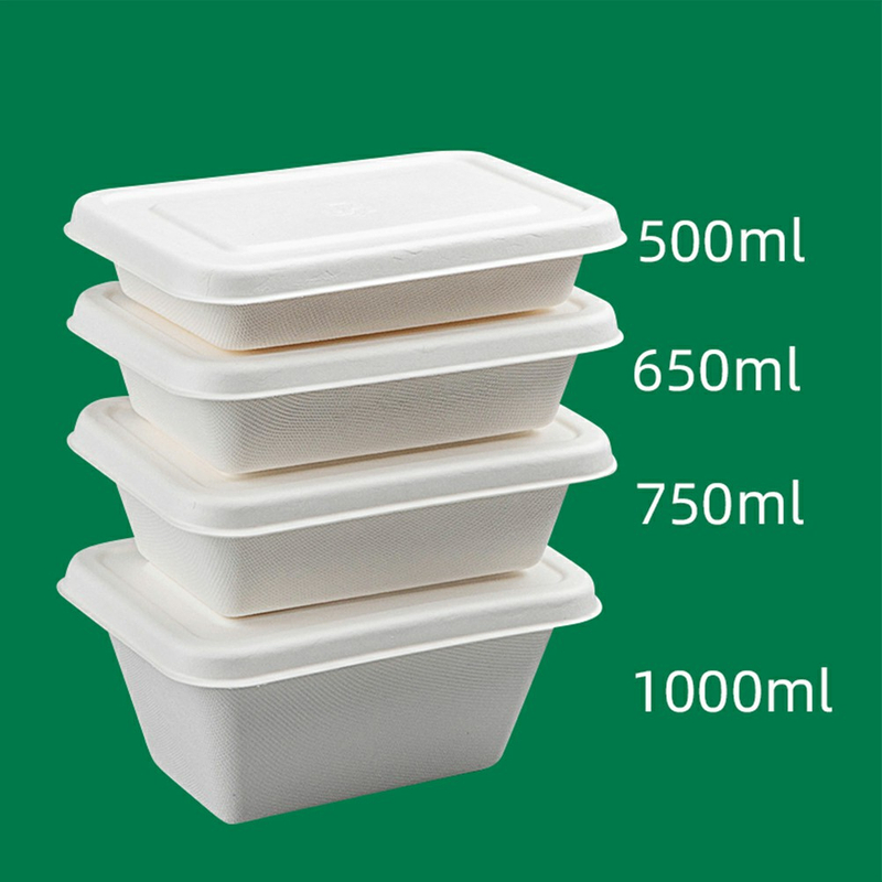 Caja de comida ecológica degradable