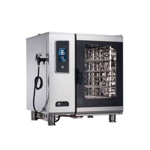 Horno combinado eléctrico comercial de 12,3 kW y 6 bandejas