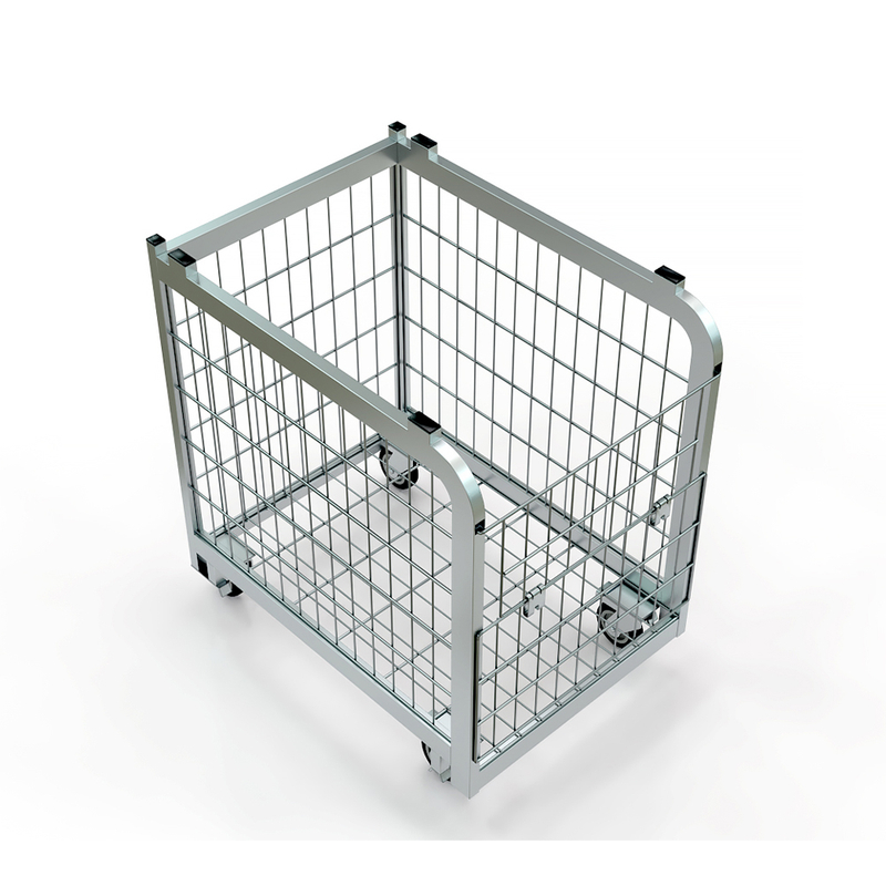 Contenedor rodante apilable