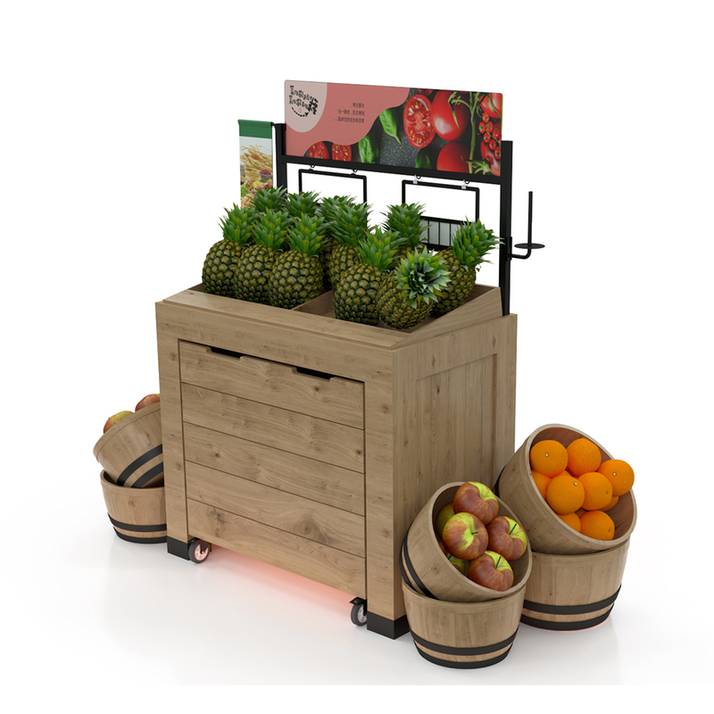 Soporte de exhibición de productos de madera