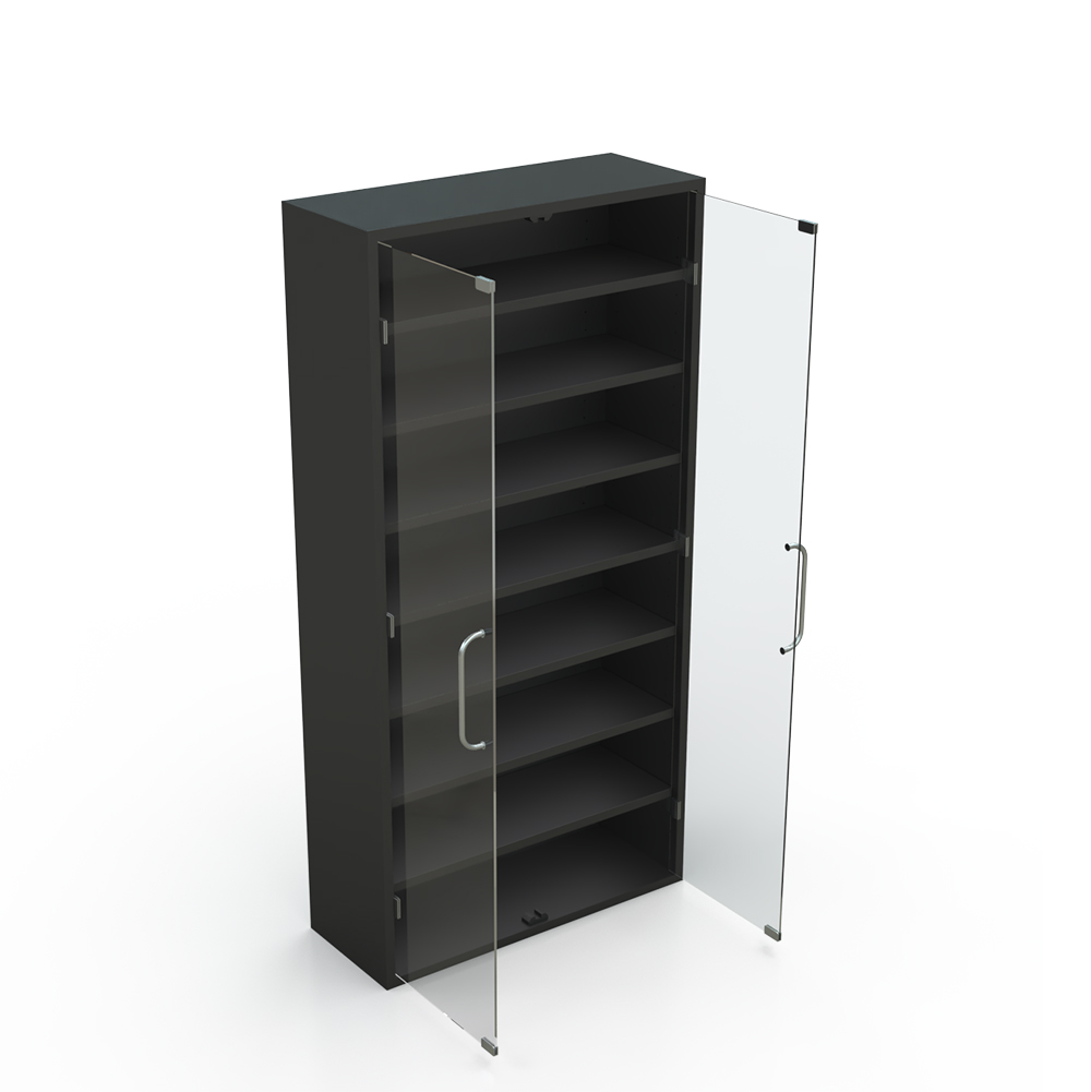 Vitrina expositora para cigarrillos con puerta de cristal