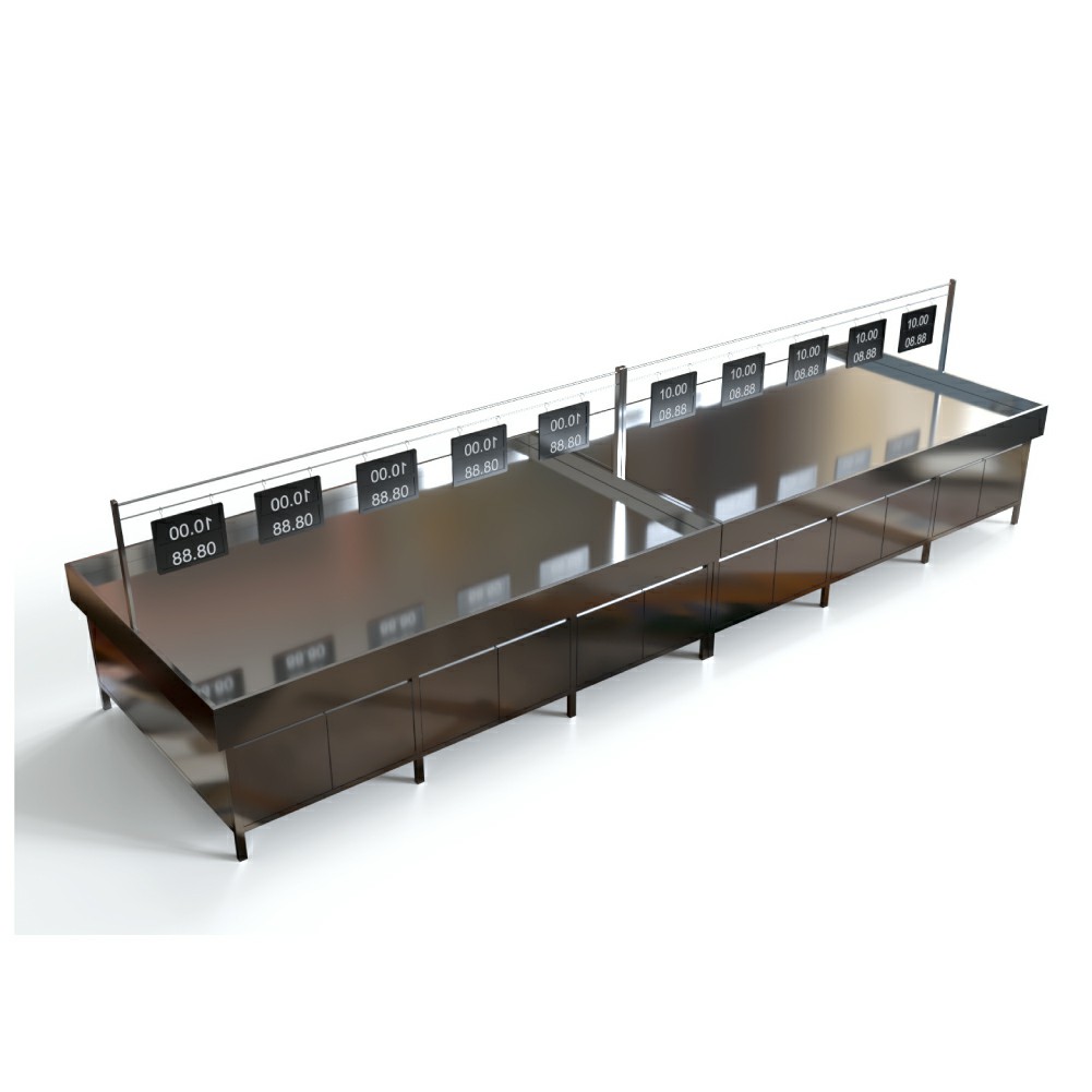 Mesa de hielo de acero inoxidable