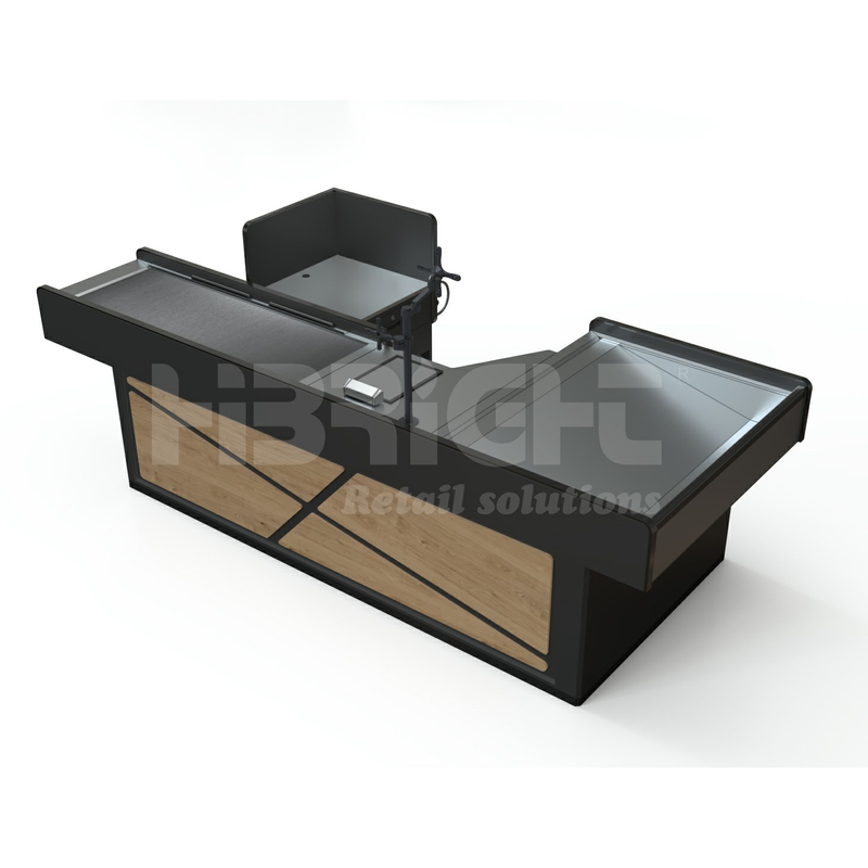 Mostrador de caja con luz LED