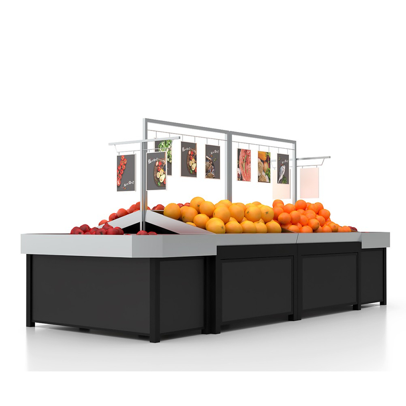 Soporte de exhibición de frutas de acero inoxidable