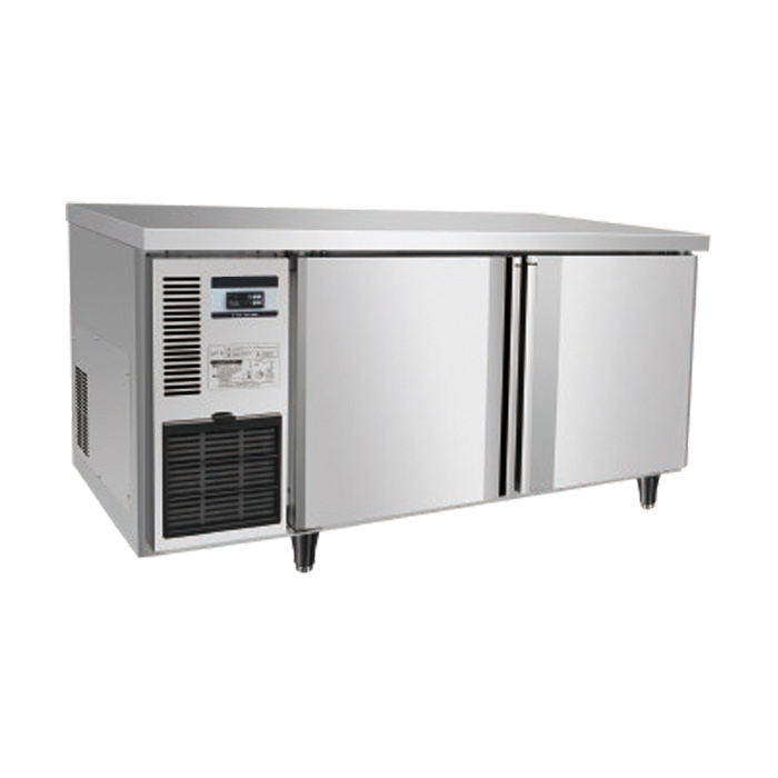 Refrigerador comercial bajo encimera con superficie plana