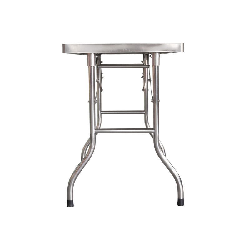 Mesa de trabajo plegable de acero inoxidable