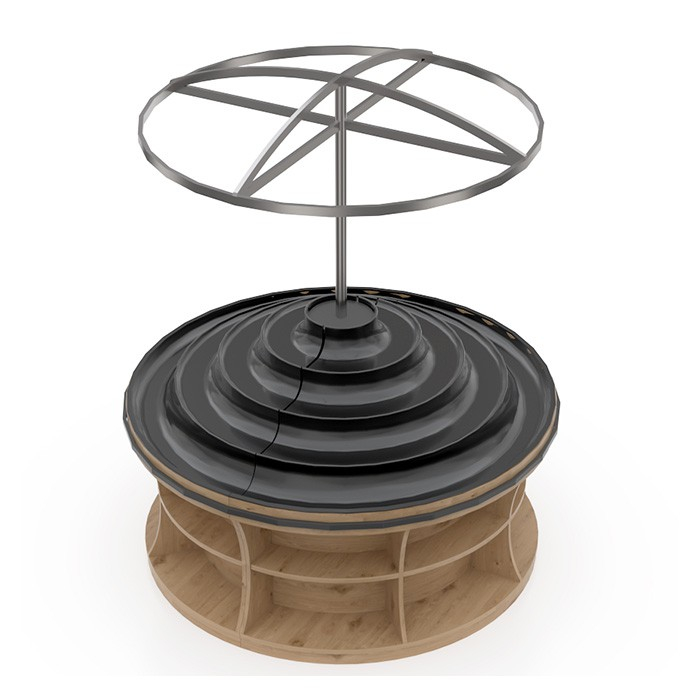 Estante de exhibición para plátano