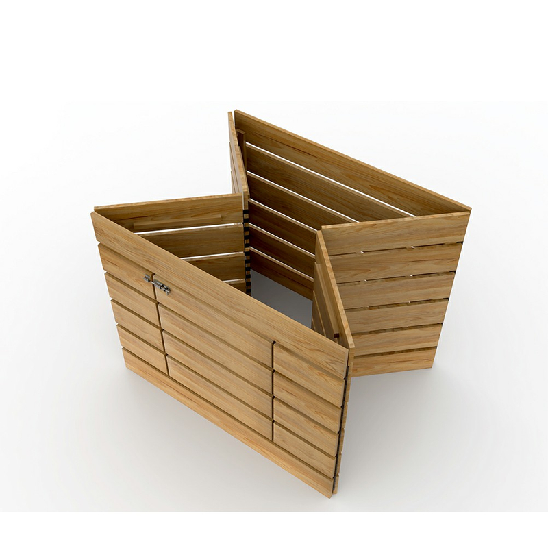 Contenedor de huerto plegable para exhibición de frutas y verduras