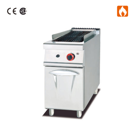 Parrilla de roca de lava a gas de 400x900x940 mm con gabinete