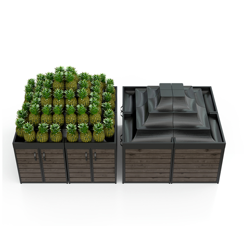 Contenedor de huerto de vegetales de múltiples capas