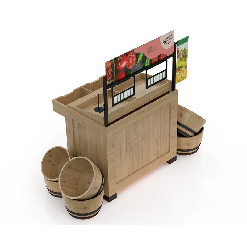 Soporte de exhibición de productos de madera