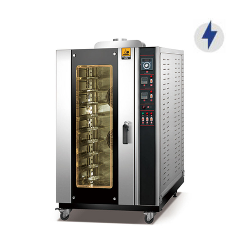 Horno de convección eléctrico comercial trifásico de 380V y 10 bandejas