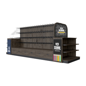 Estante de exhibición de madera para papelería