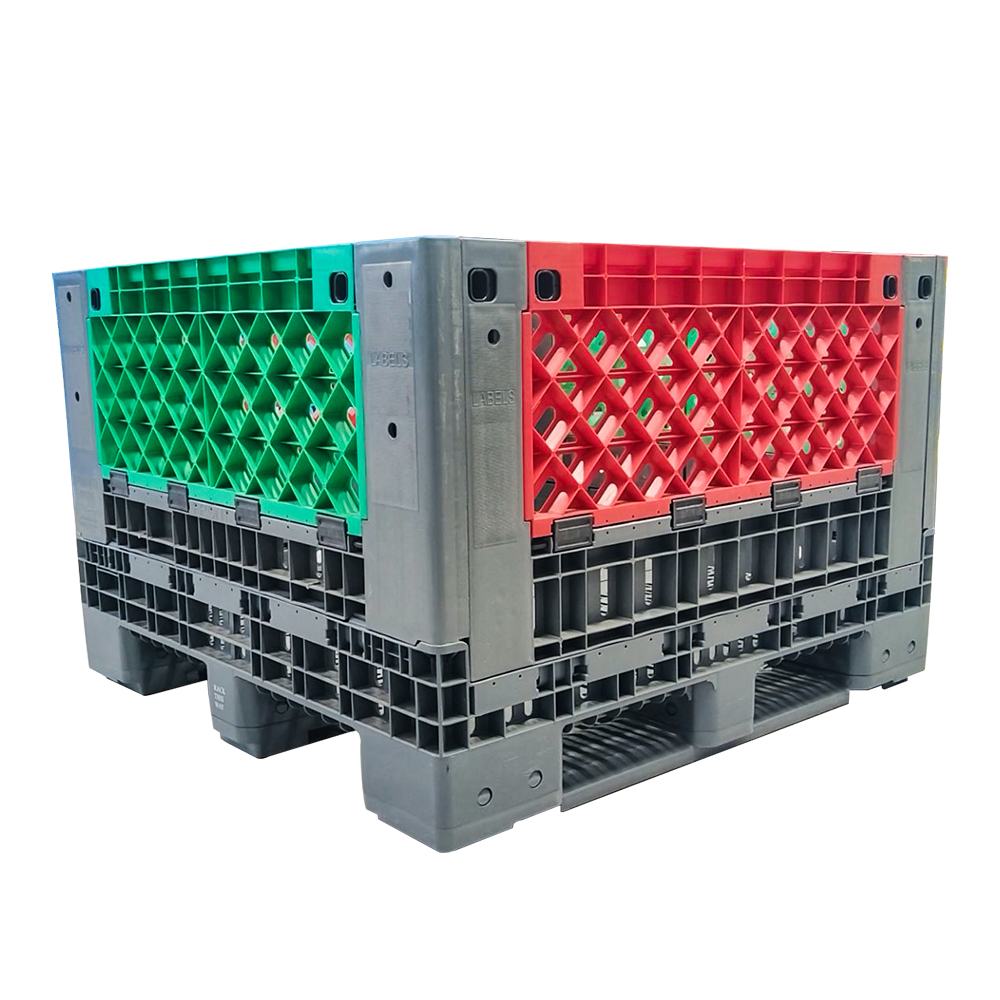 Caja de paletas de plástico cuadrada