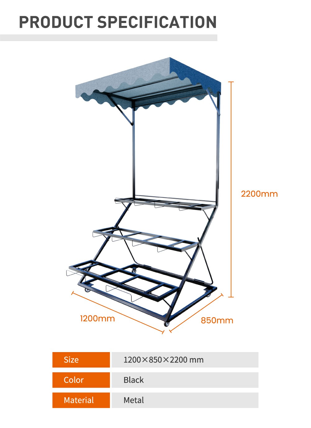 Estante plegable para verduras2
