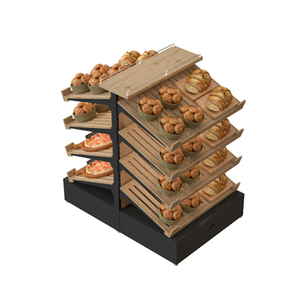 Estante de exhibición de panadería para pan