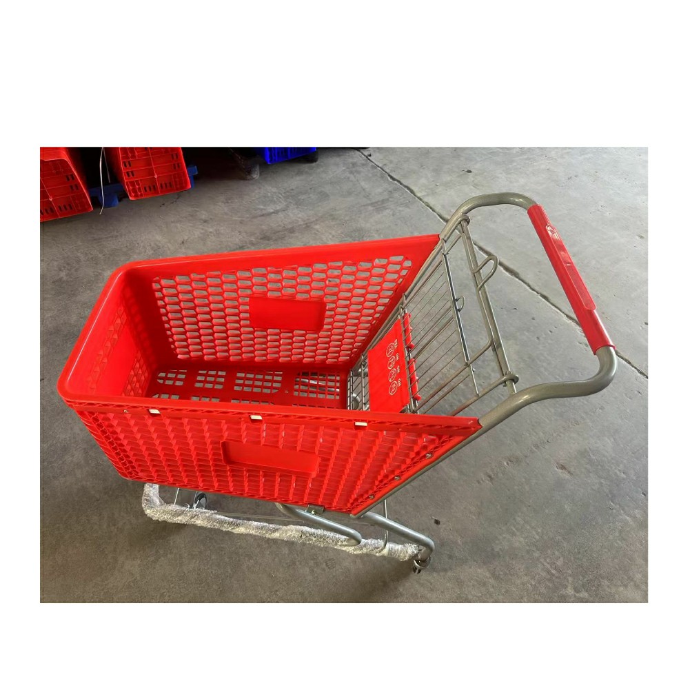 2026 Carrito de compras de plástico de nuevo diseño