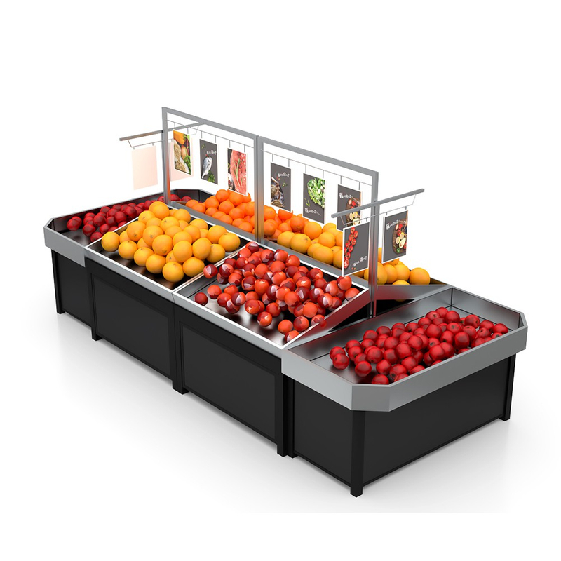 Soporte de exhibición de frutas de acero inoxidable