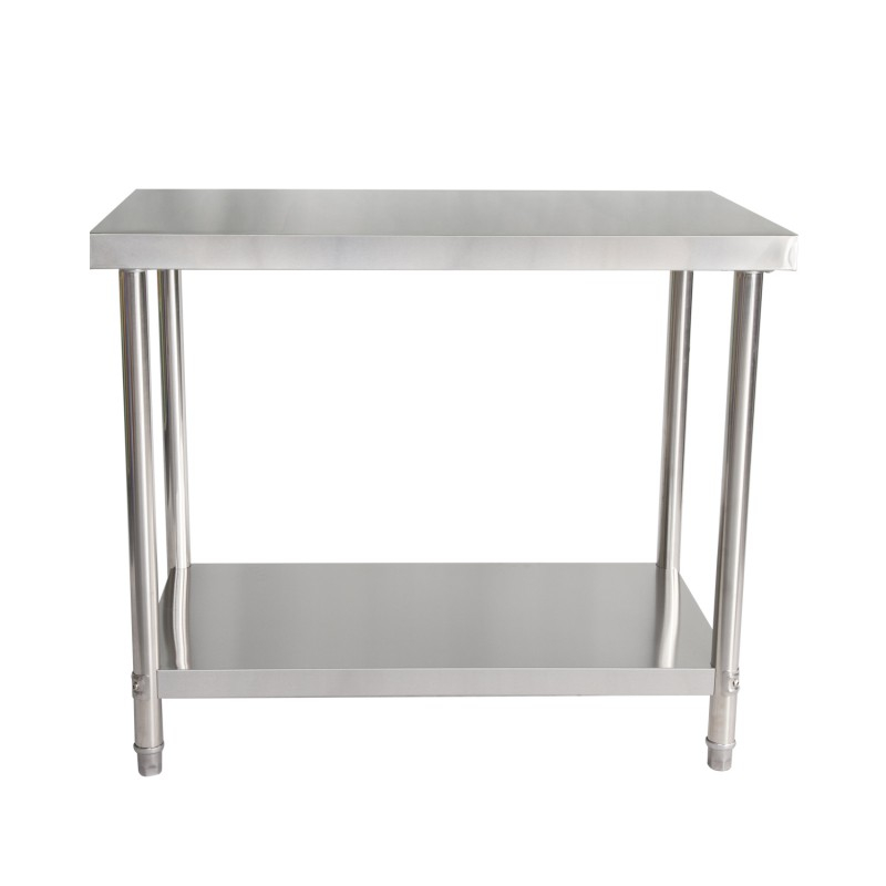 Mesa comercial de acero inoxidable
