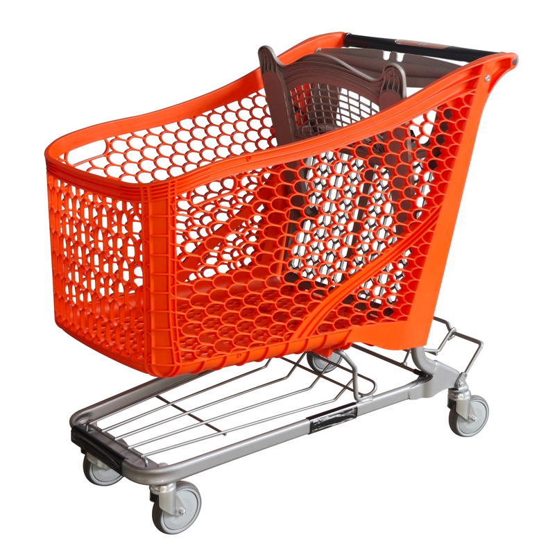 Septiembre de 2018 NUEVO carrito de compras de plástico 180L