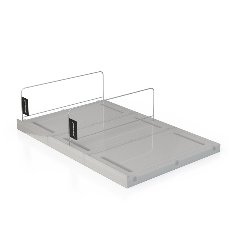 Estante para organizar pizza congelada